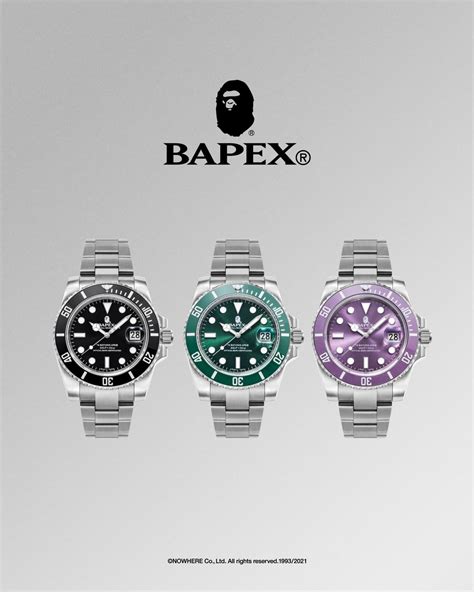 bapex watches|bape rolex watch.